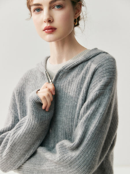 Ultra Plush 100% Premium Grade Alxa Cashmere Hoodie Pullover Sweater + Palazzo Pants