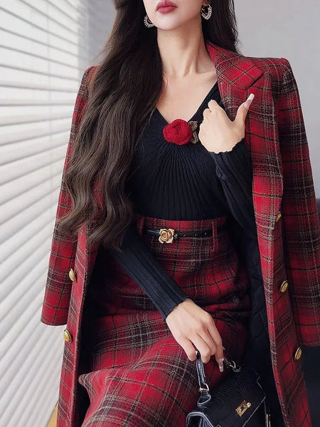 Exquisite Notched Double Sided Single Breasted Jacket - Wigging It Etc