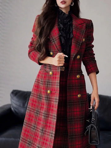 Exquisite Notched Double Sided Single Breasted Jacket - Wigging It Etc