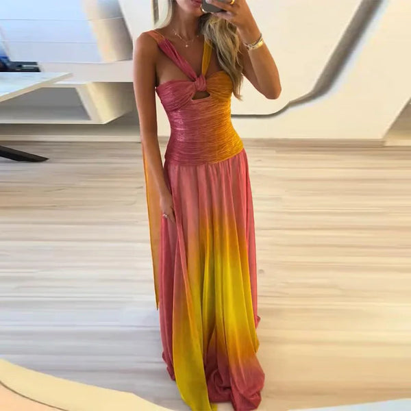 Elegant Halter Top High Waisted 2 Piece Set