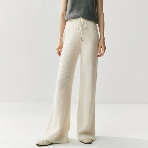 Ultra Soft 100% Grade Alxa Cashmere Hooded Cardigan+Palazzo Pants Set