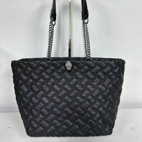 KURT GEIGER LONDON Luxury Diamond Lattice Chain Strap Large Capacity Tote Bag