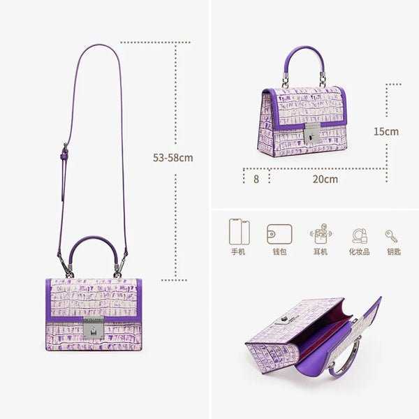 Exquisite Versatile Genuine Cow Luxury Hand|Shoulder Bag