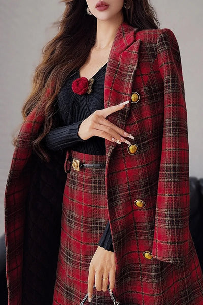 Exquisite Notched Double Sided Single Breasted Jacket - Wigging It Etc