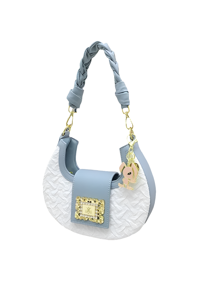 Sexy Crescent Shaped Italian Cosmo Shoulder Bag