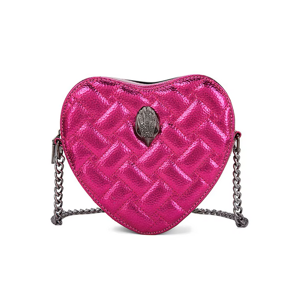 KURT GEIGER LONDON Heart-Shaped Retro Y2K Chain-Strapped Mini Bag