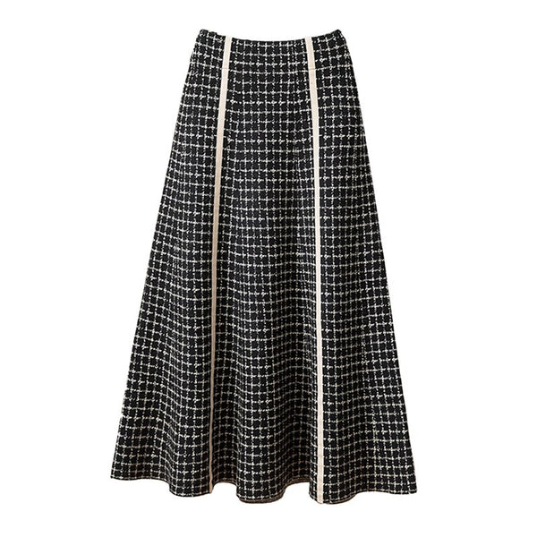 Vintage Double-Breasted Winter MAXI Skirt
