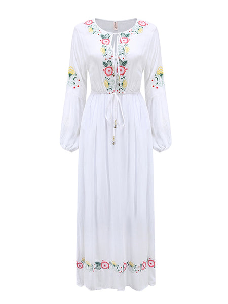 Vintage Chic Spring Bohemian MAXI Dress