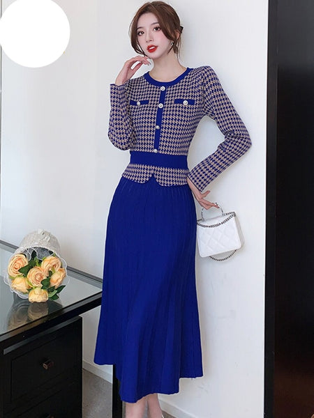 Chanel-Style Vintage Knit Dress