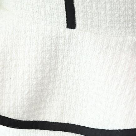 Elegant Tweed Skirt Suit Set--close up of the fabric